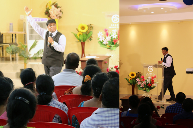 Hundreds massed into the one-day fasting prayer of Grace Ministry organized at Prayer Center in Mangalore here on May 18, 2018. People witnessed Healing, Deliverance, and life-changing testimonies. 